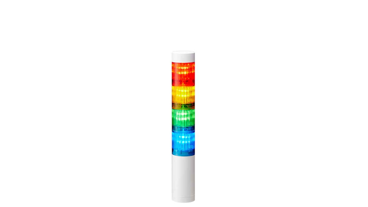 Rs-Online Torretta di segnalazione Patlite 24 V c.c. LED 4 elementi lenti A colori
