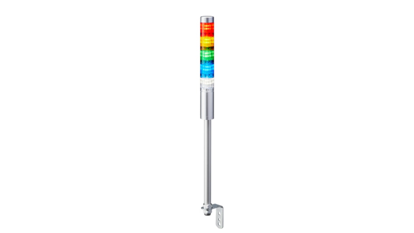 Rs-Online Torretta di segnalazione Patlite 24 V c.c. LED 5 elementi lenti A colori