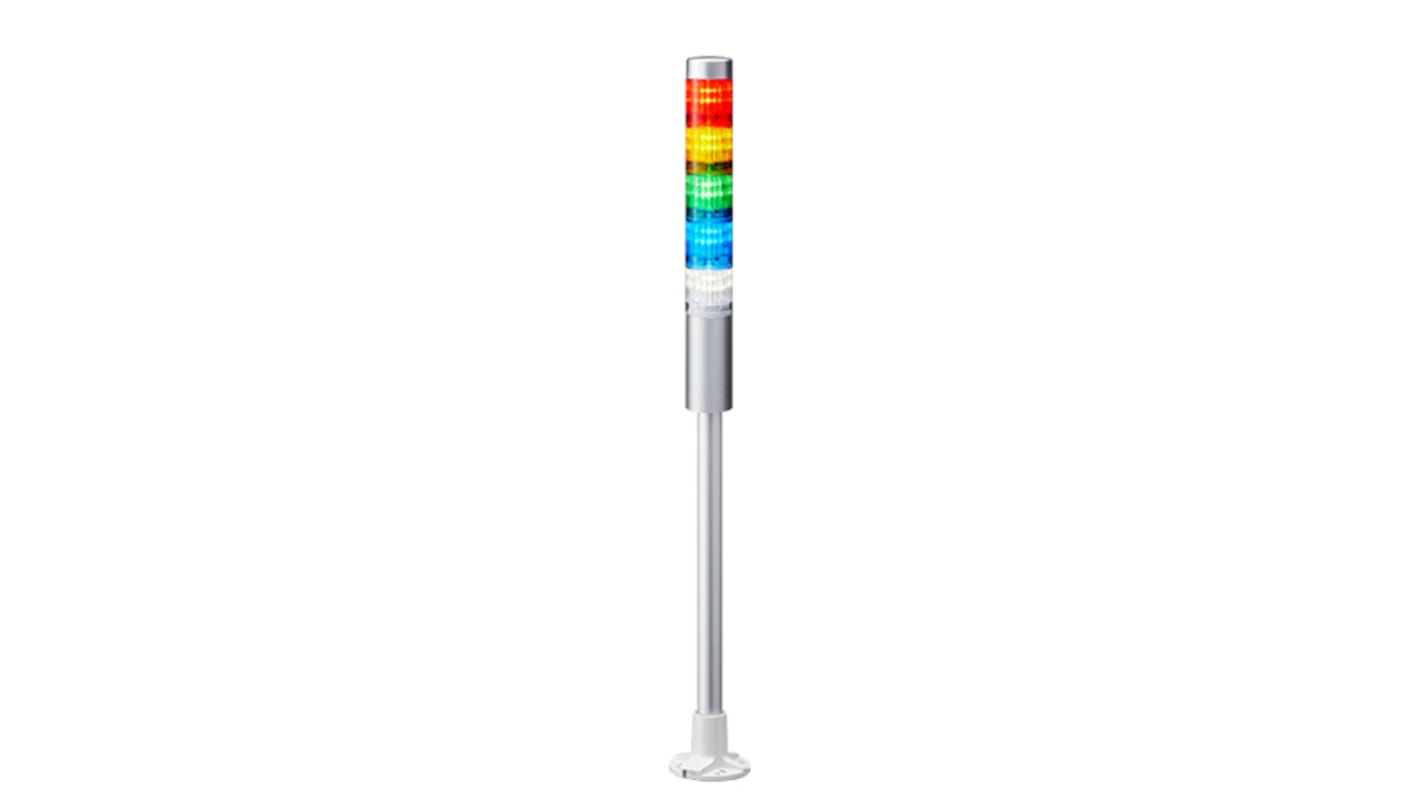 Rs-Online Torretta di segnalazione Patlite 24 V c.c. LED 5 elementi lenti A colori