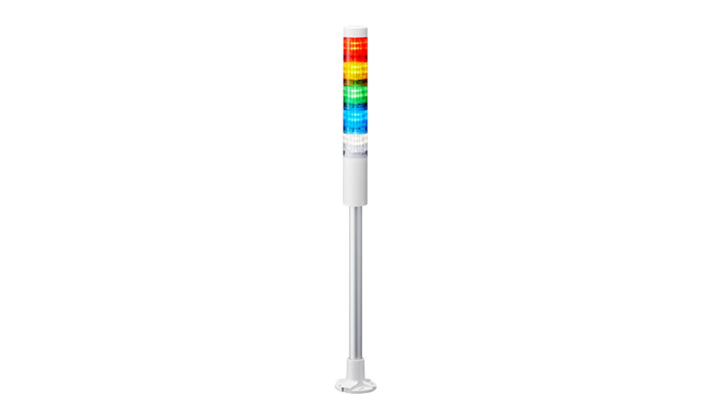 Rs-Online Torretta di segnalazione Patlite 24 V c.c. LED 5 elementi lenti A colori