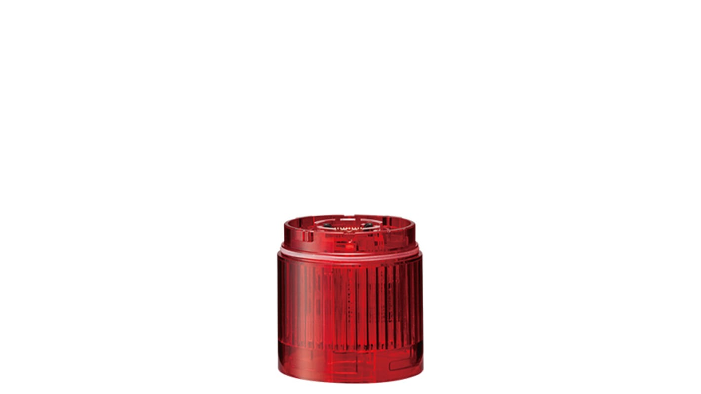 Patlite LR5 Series Red Light Module, 24 V dc, LED Bulb, IP65, NEMA TYPE 4X, 13