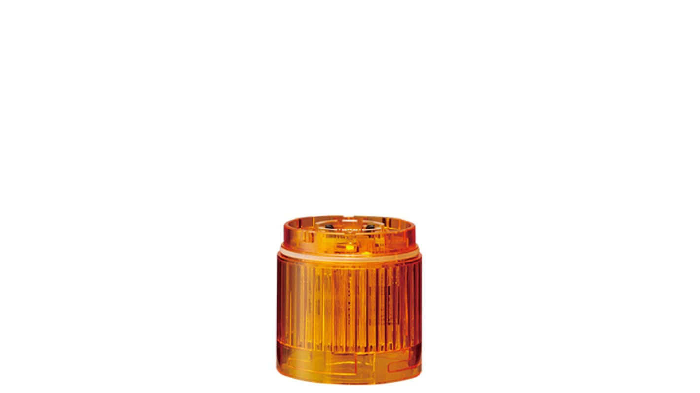 Patlite LR5 Series Amber Light Module, 24 V dc, LED Bulb, IP65, NEMA TYPE 4X, 13