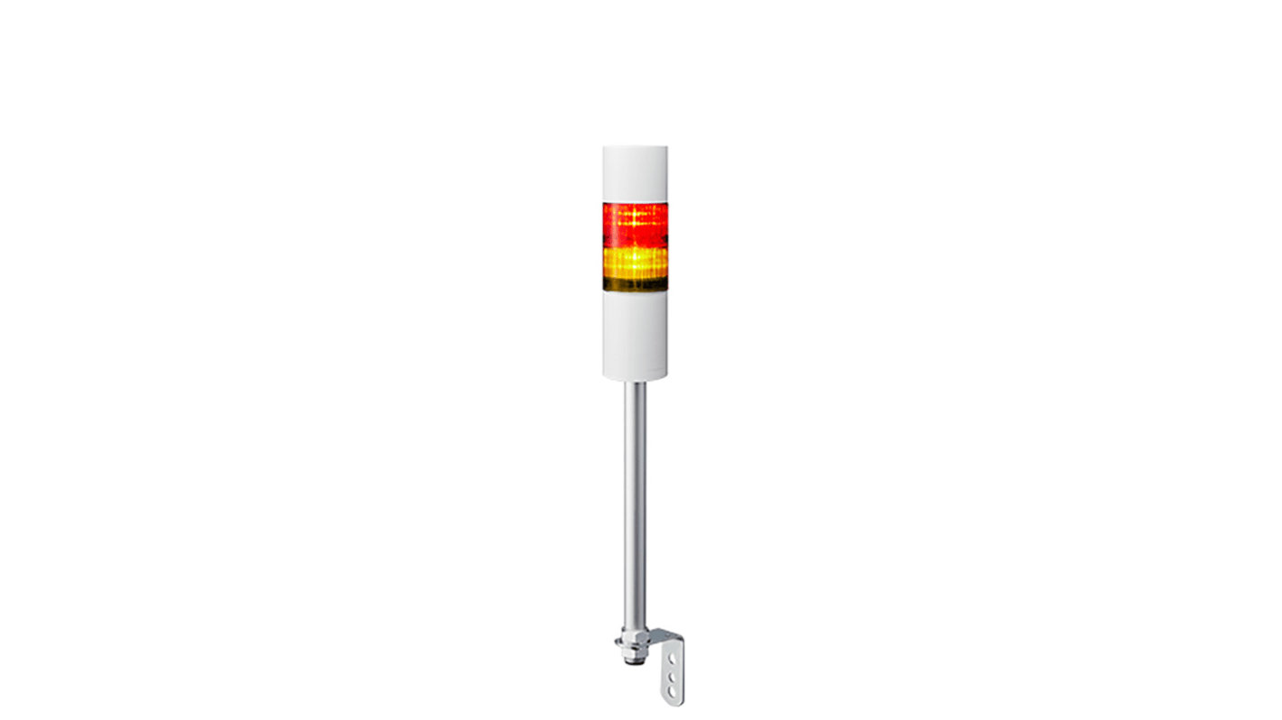 Rs-Online Torretta di segnalazione Patlite 24 V c.c. LED 2 elementi lenti A colori con Cicalino