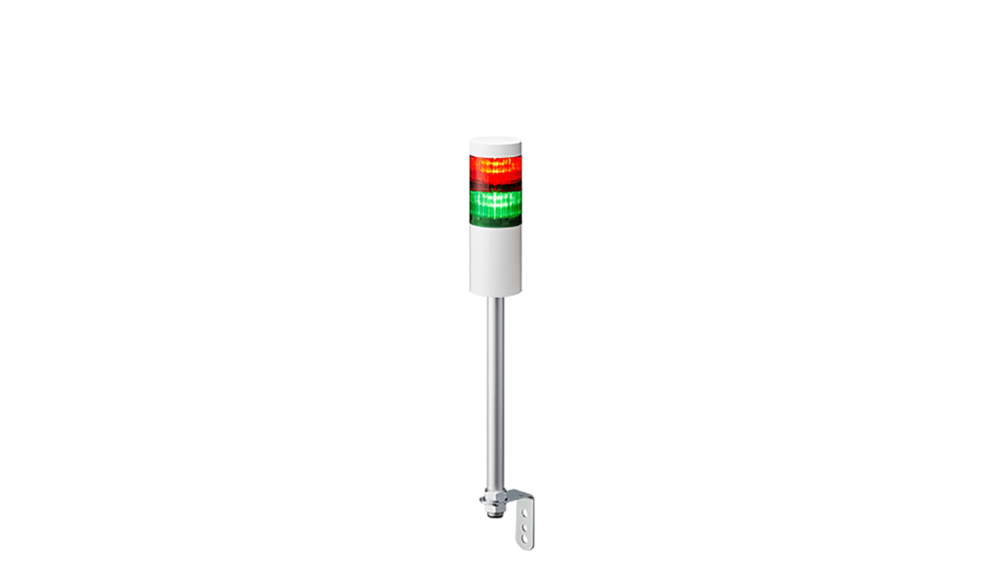 Patlite LR6 LED Signalturm 2-stufig mehrfarbig LED Rot/Grün Dauer 464mm Multifunktion