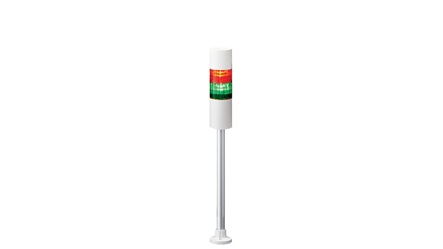 Rs-Online Torretta di segnalazione Patlite 24 V c.c. LED 2 elementi lenti A colori con Cicalino