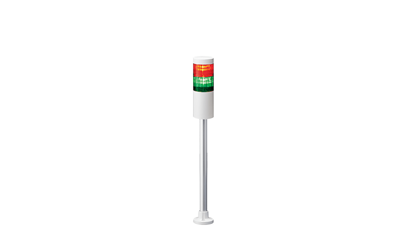 Patlite LR6 LED Signalturm 2-stufig mehrfarbig LED Rot/Grün Dauer 469mm Multifunktion