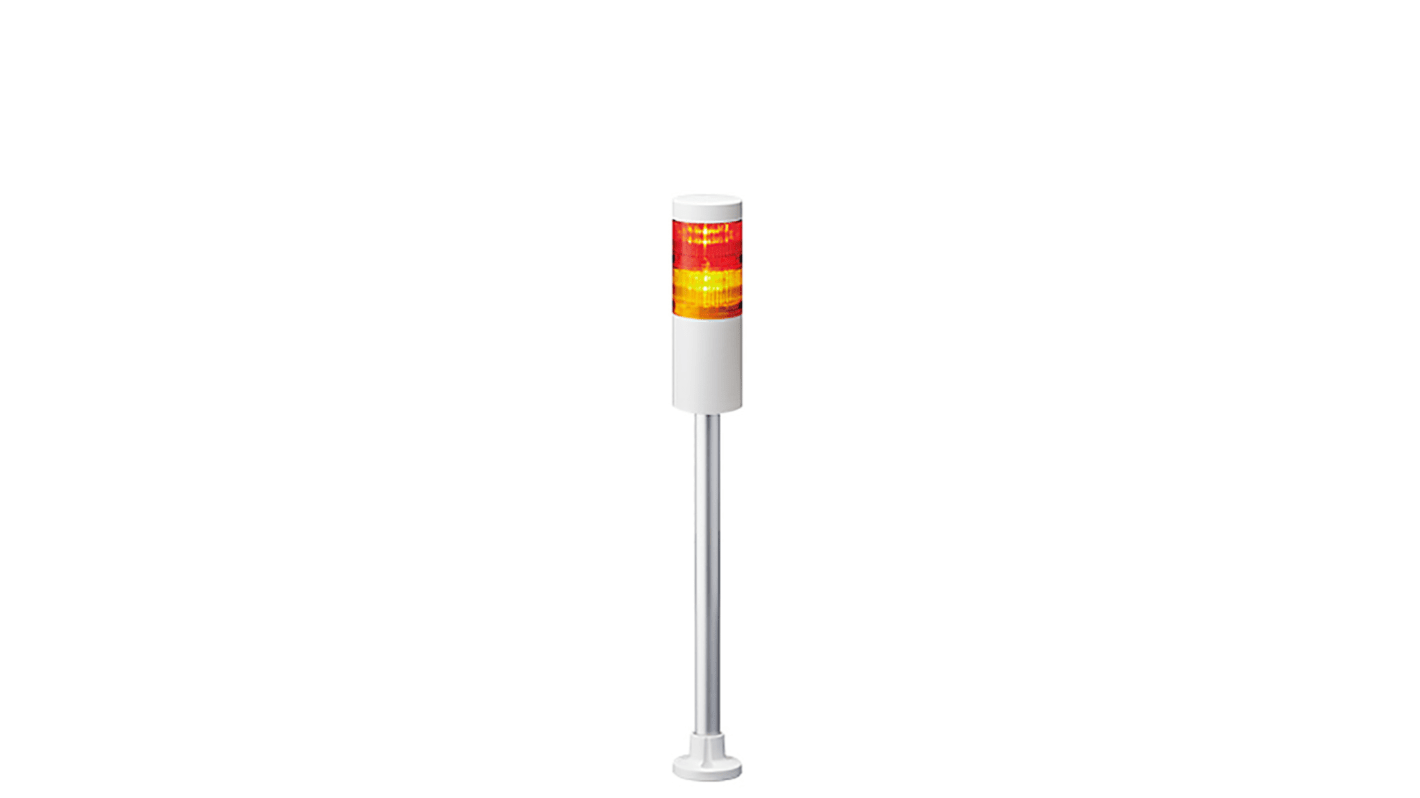 Patlite LR6 LED Signalturm 2-stufig mehrfarbig LED Rot/Gelb Dauer 469mm Multifunktion