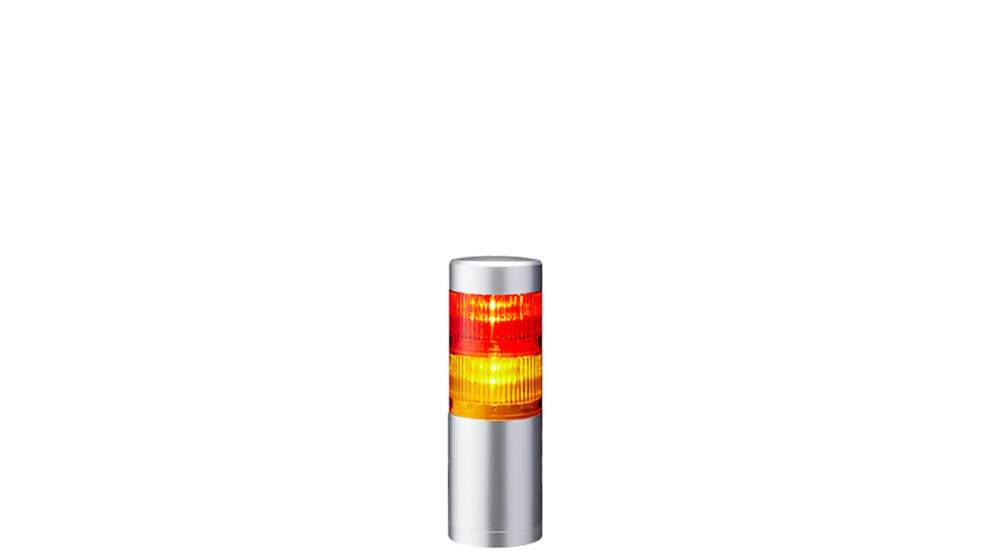 Rs-Online Torretta di segnalazione Patlite 24 V c.c. LED 2 elementi lenti A colori