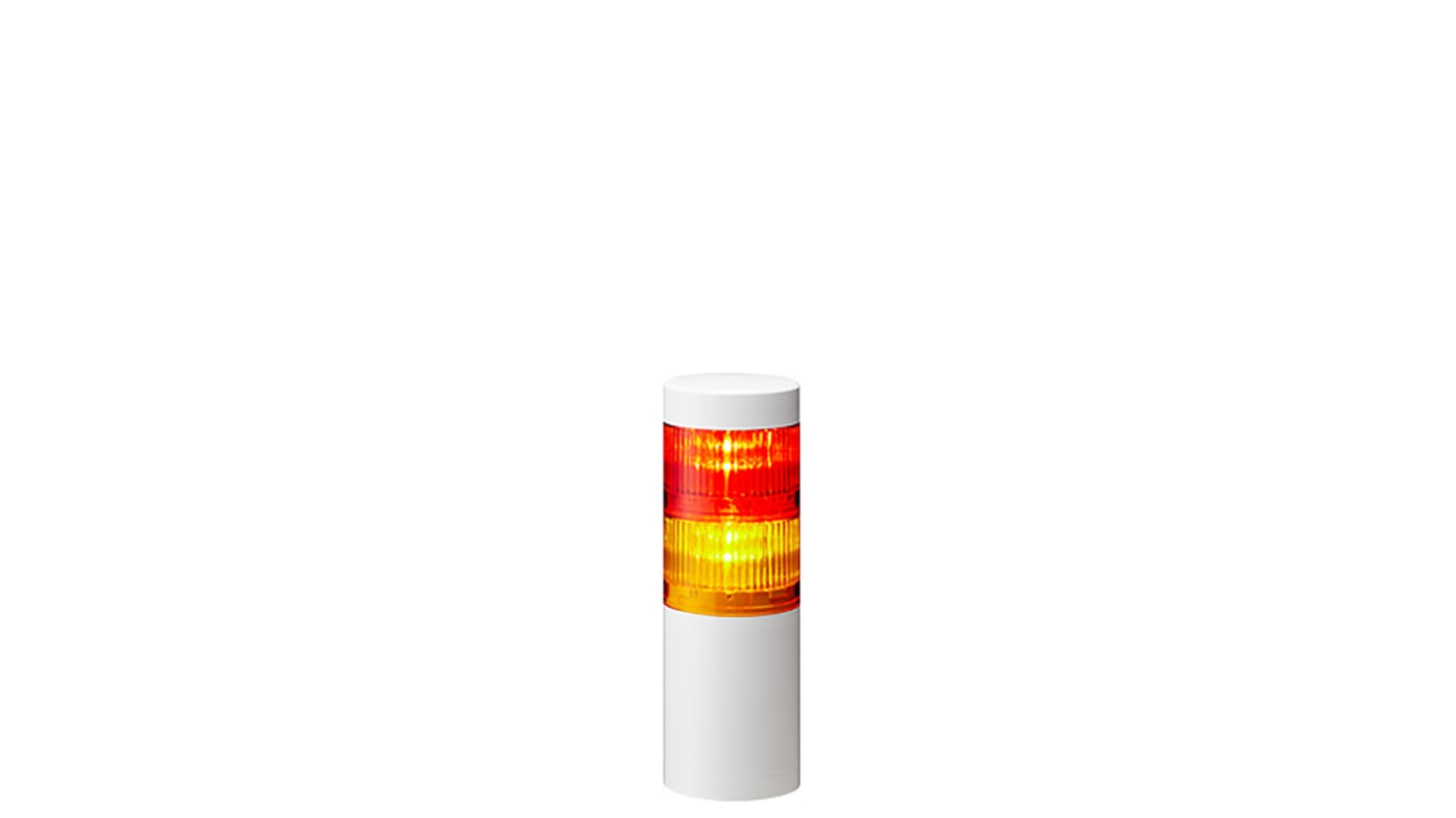 Patlite LR6 LED Signalturm 2-stufig mehrfarbig LED Rot/Gelb Dauer 179mm Multifunktion