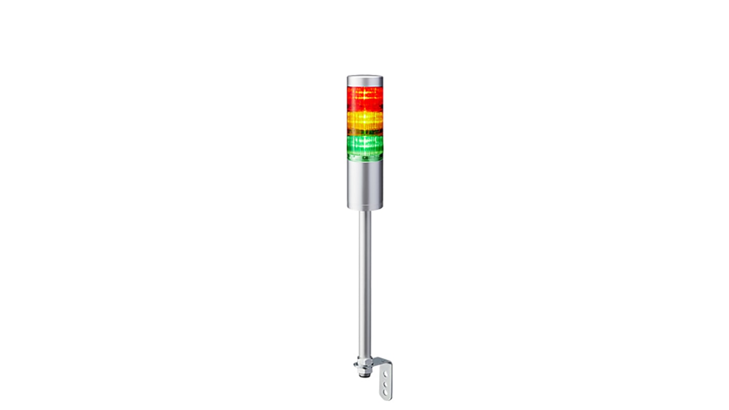 Rs-Online Torretta di segnalazione Patlite 24 V c.c. LED 3 elementi lenti A colori