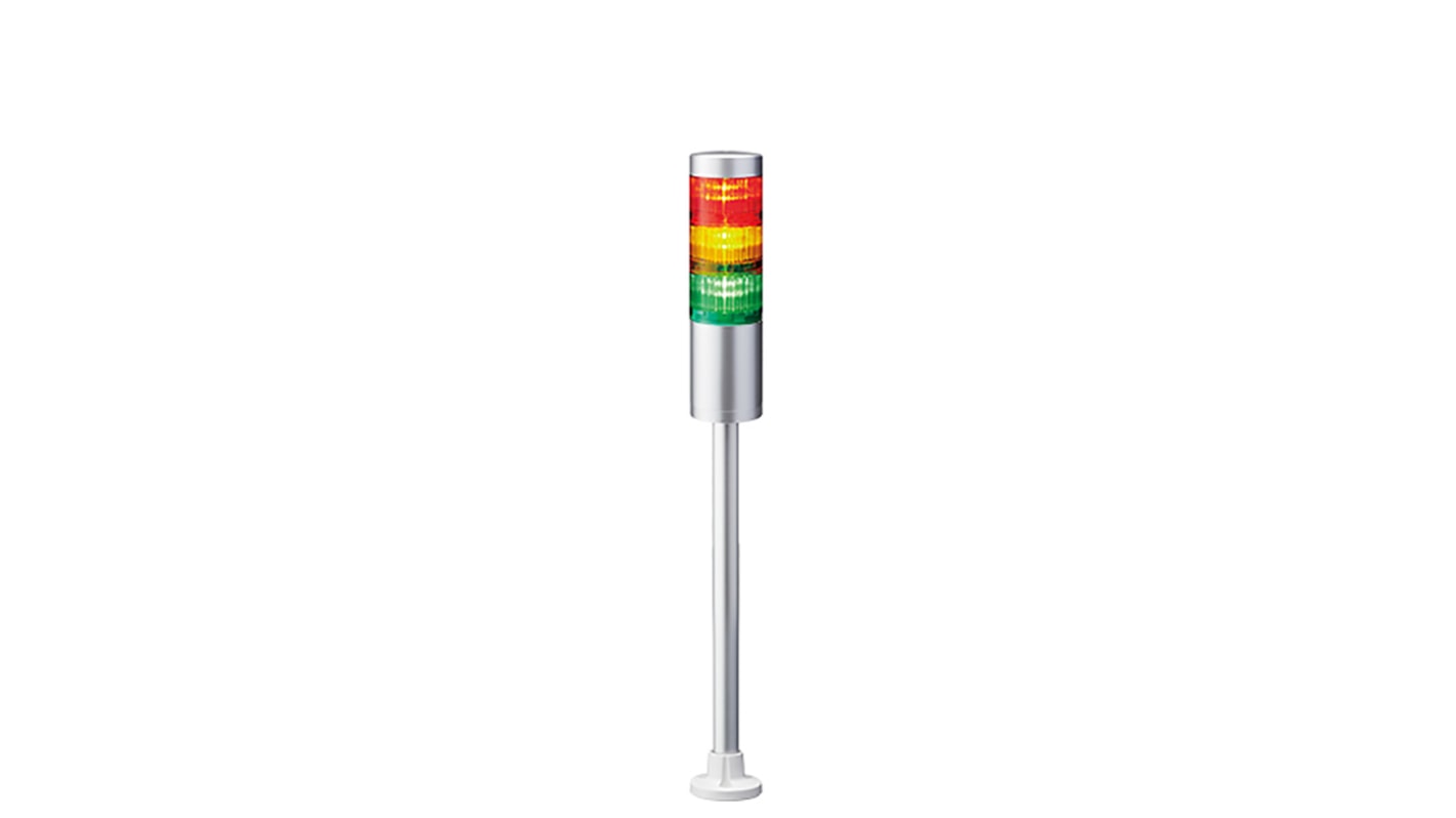 Rs-Online Torretta di segnalazione Patlite 24 V c.c. LED 3 elementi lenti A colori