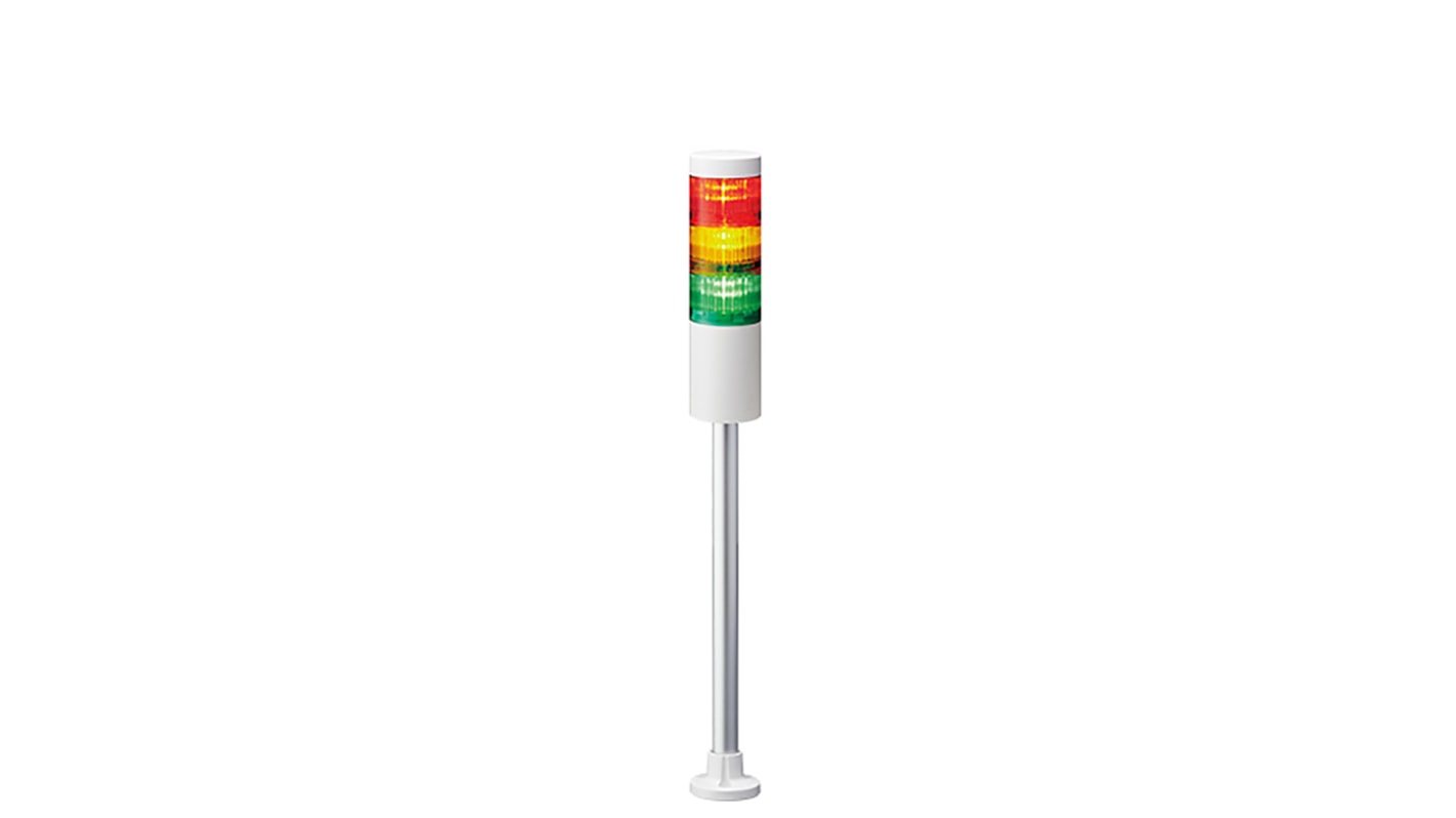 Rs-Online Torretta di segnalazione Patlite 24 V c.c. LED 3 elementi lenti A colori