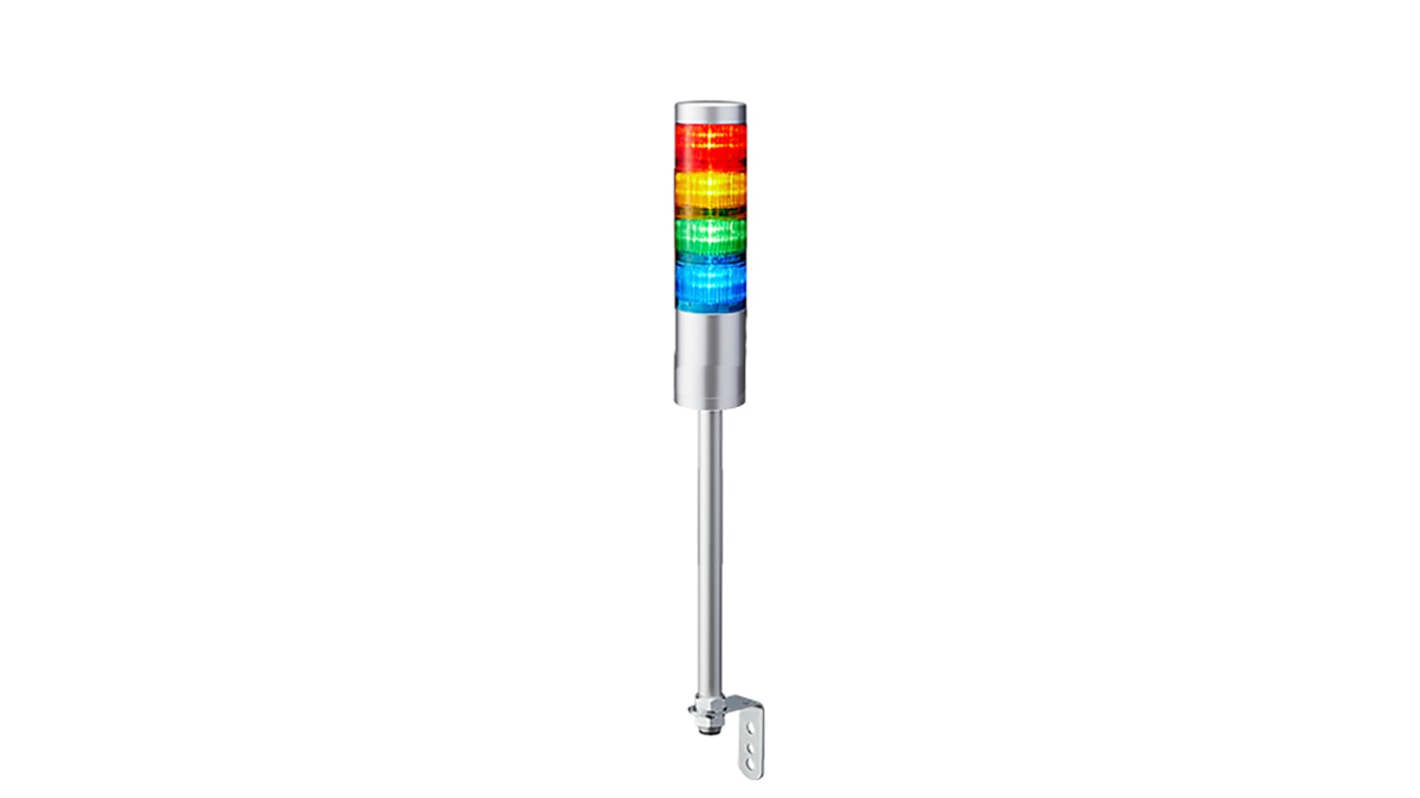 Rs-Online Torretta di segnalazione Patlite 24 V c.c. LED 4 elementi lenti A colori