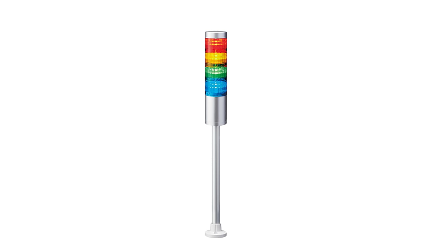 Rs-Online Torretta di segnalazione Patlite 24 V c.c. LED 4 elementi lenti A colori