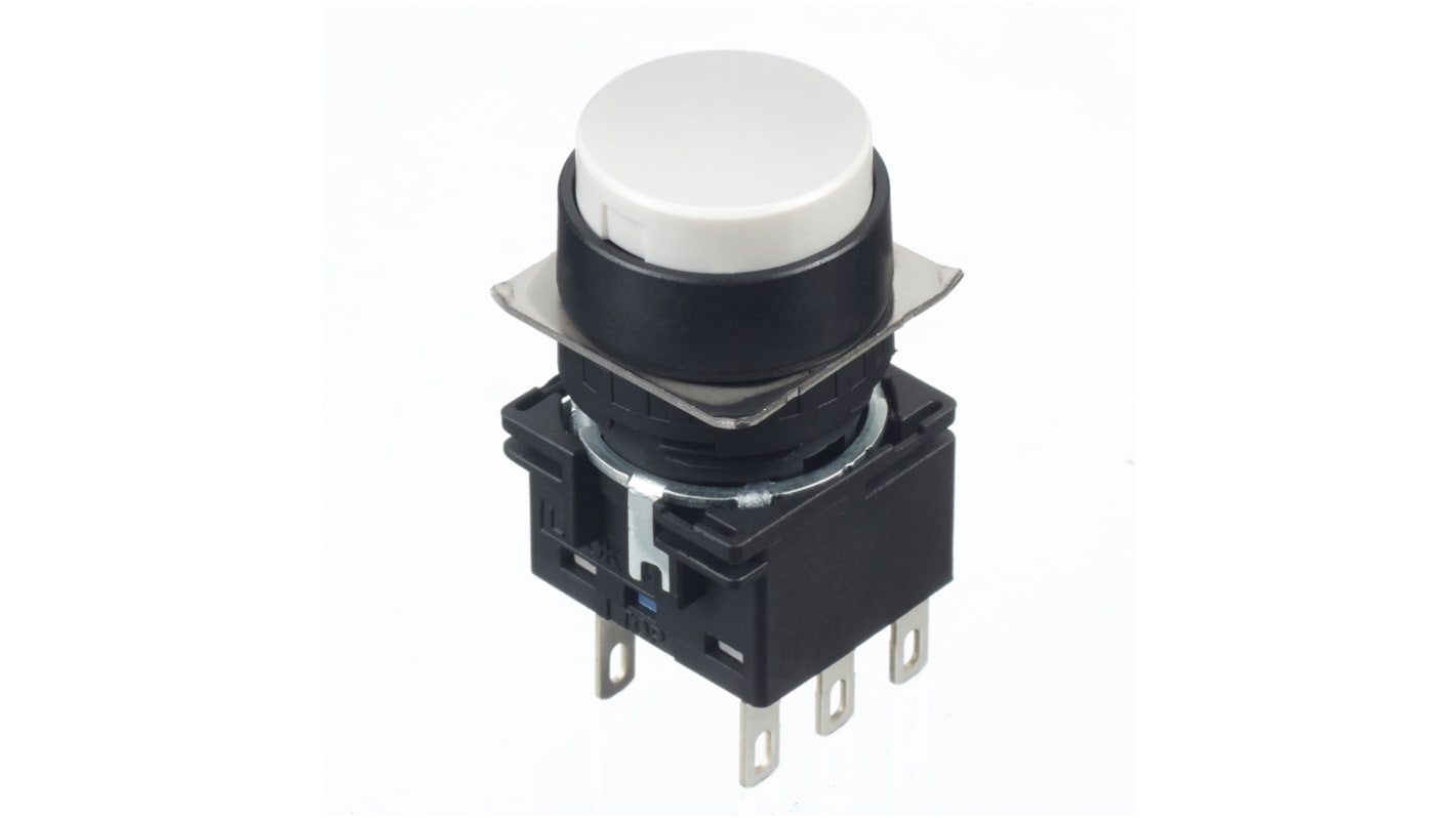 Idec White Round Push Button Switch