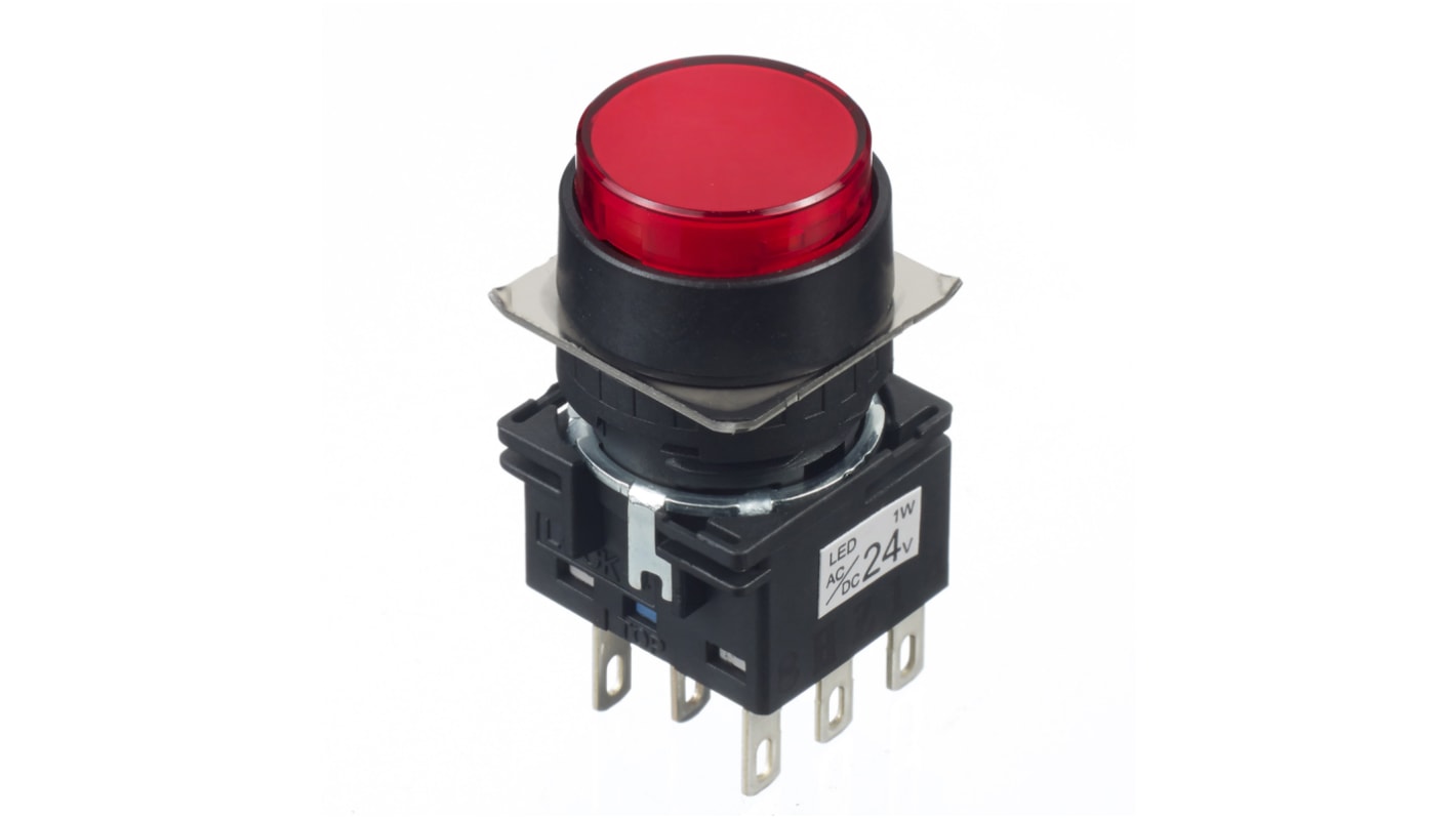 Idec Red Round Push Button Switch