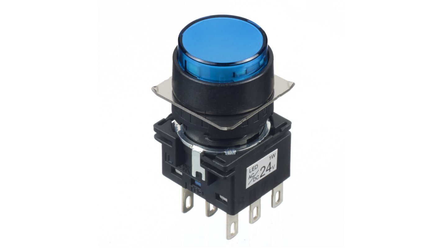 Idec Blue Round Push Button Switch