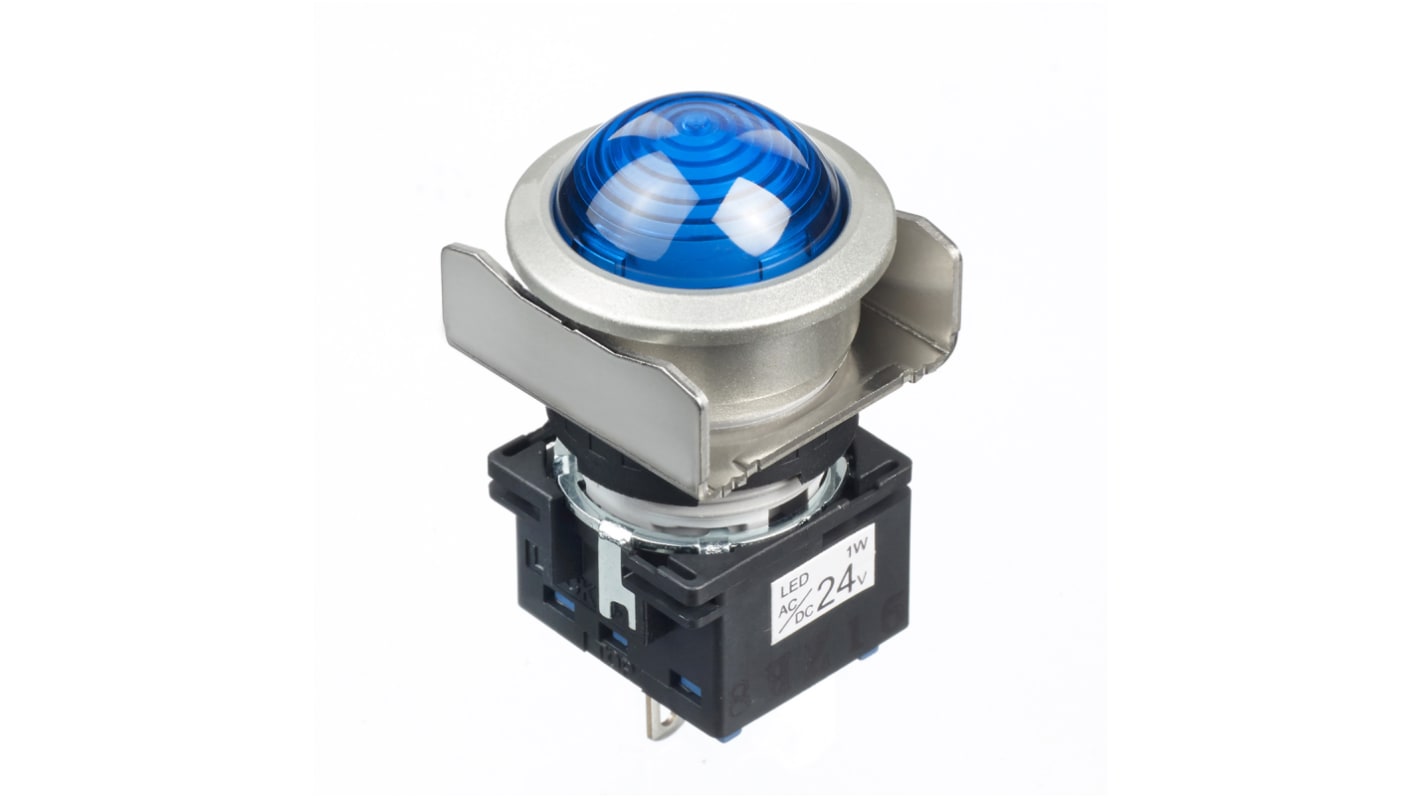 Idec Black Round Push Button Lens