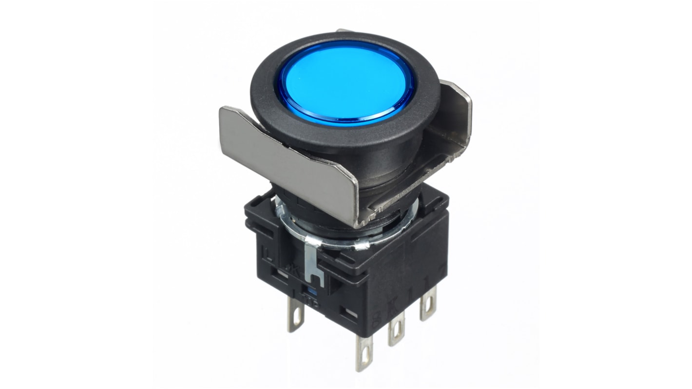 Idec Blue Round Push Button Switch