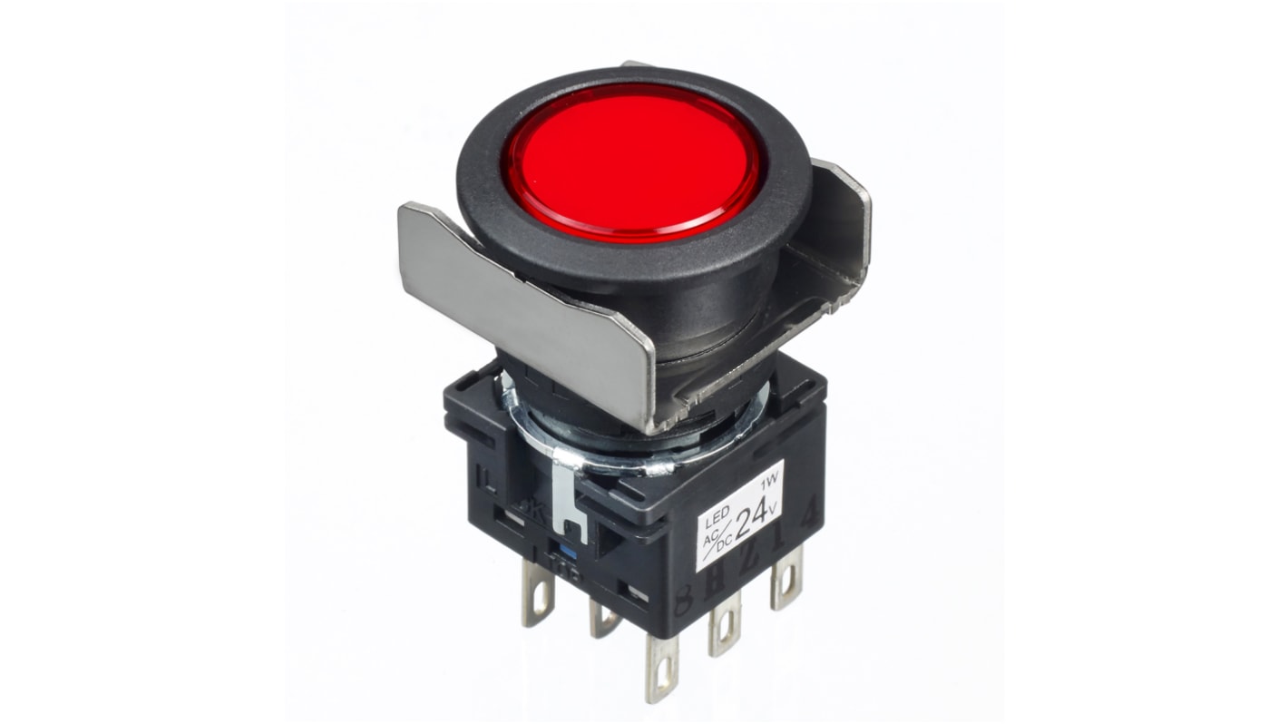 Idec Red Round Push Button Switch