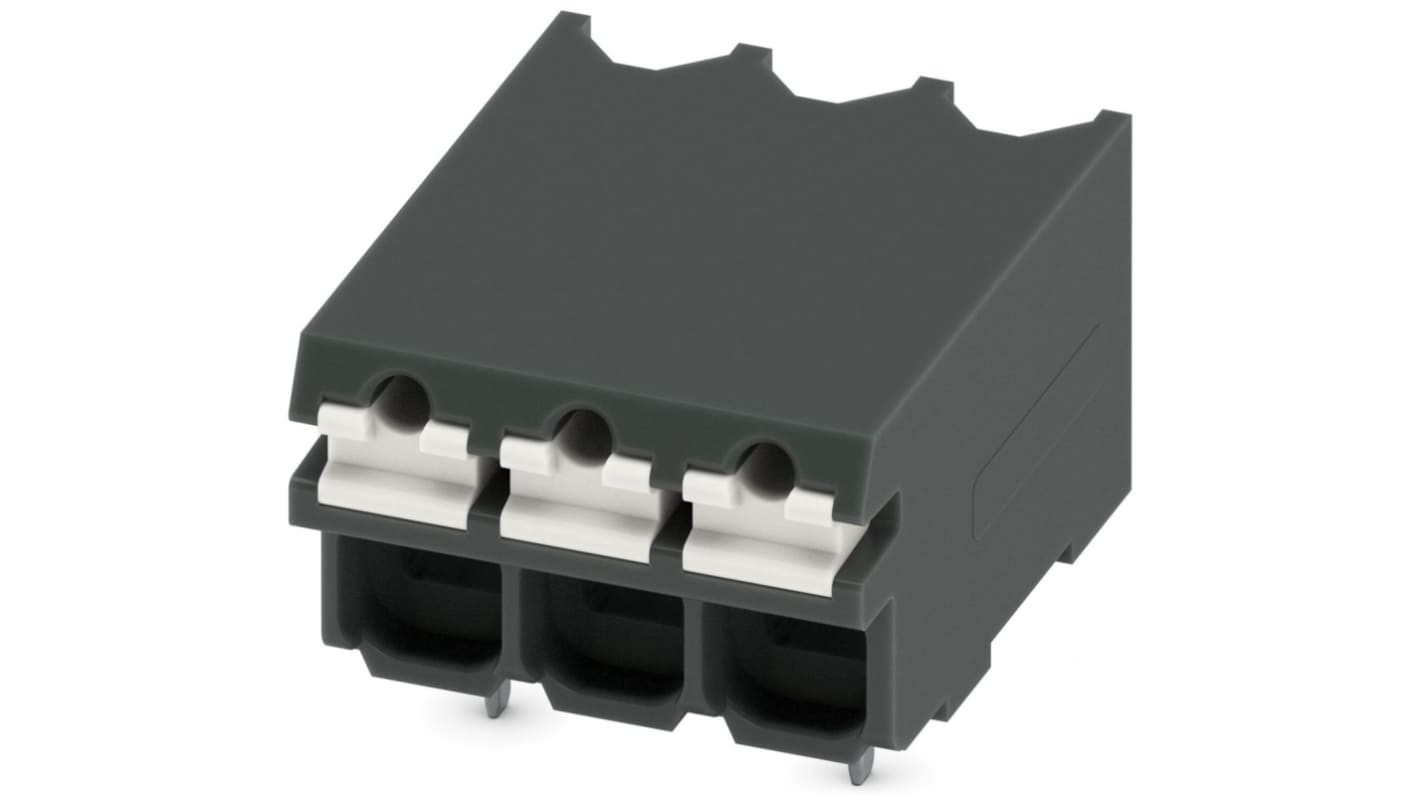 Phoenix Contact SPT-SMD 1.5/ 3-H-3.5 R24 Series PCB Terminal Block, 3-Contact, 3.5mm Pitch, Surface Mount, 1-Row,