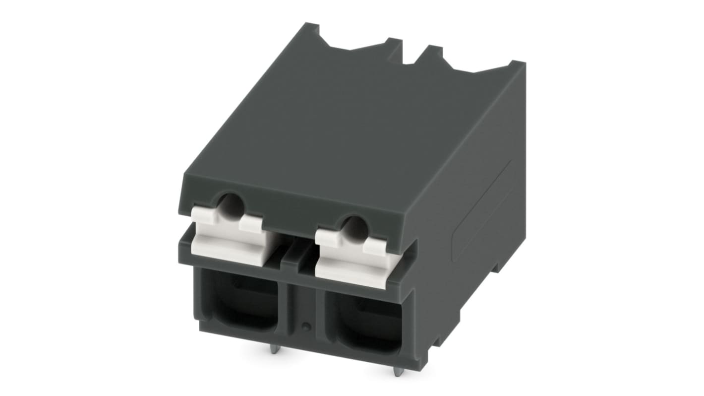 Phoenix Contact SPT-SMD 1.5/ 2-H-5.08 R24 Series PCB Terminal Block, 2-Contact, 5.08mm Pitch, Surface Mount, 1-Row,
