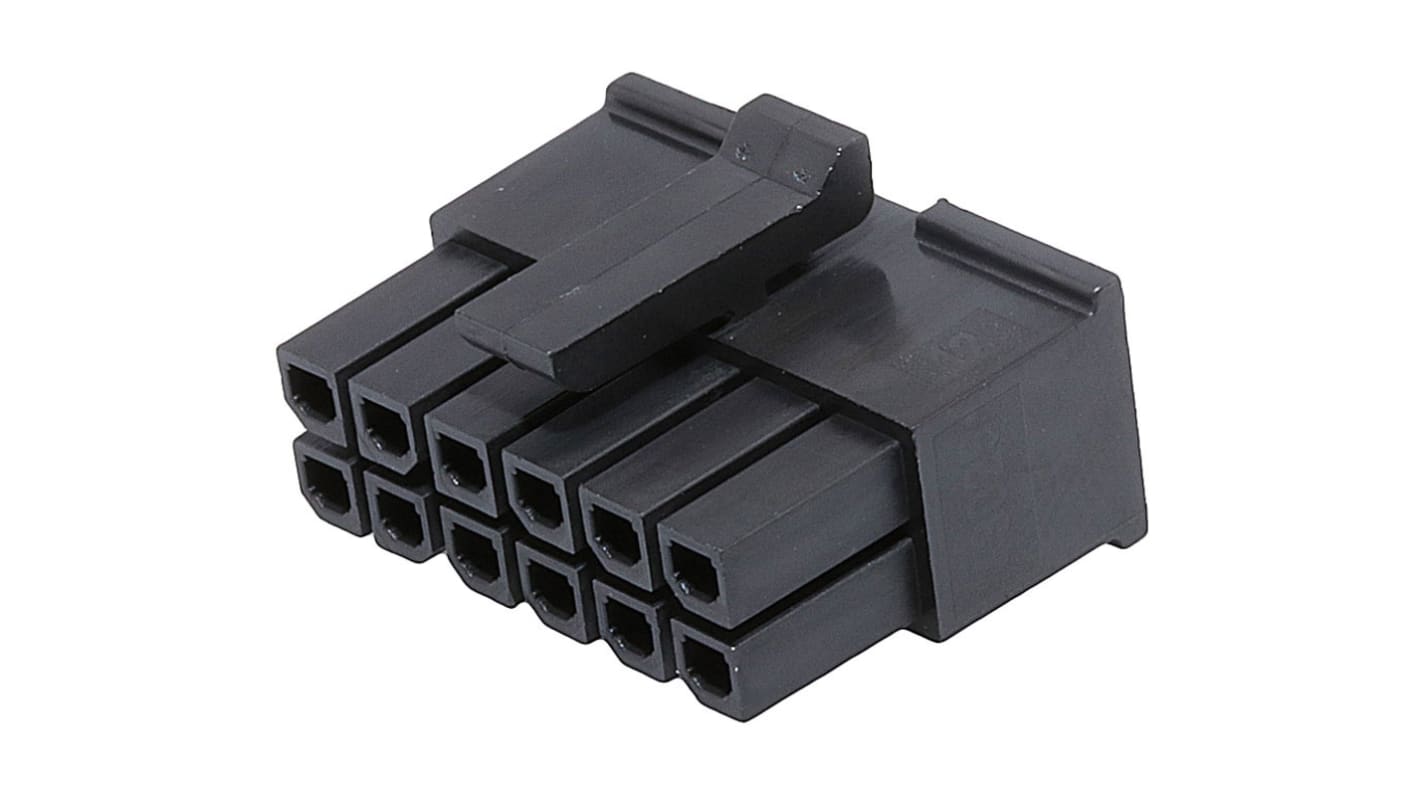 Molex, Micro-Fit 3.0 Female Connector Housing, 3mm Pitch, 12 Way, 2 Row