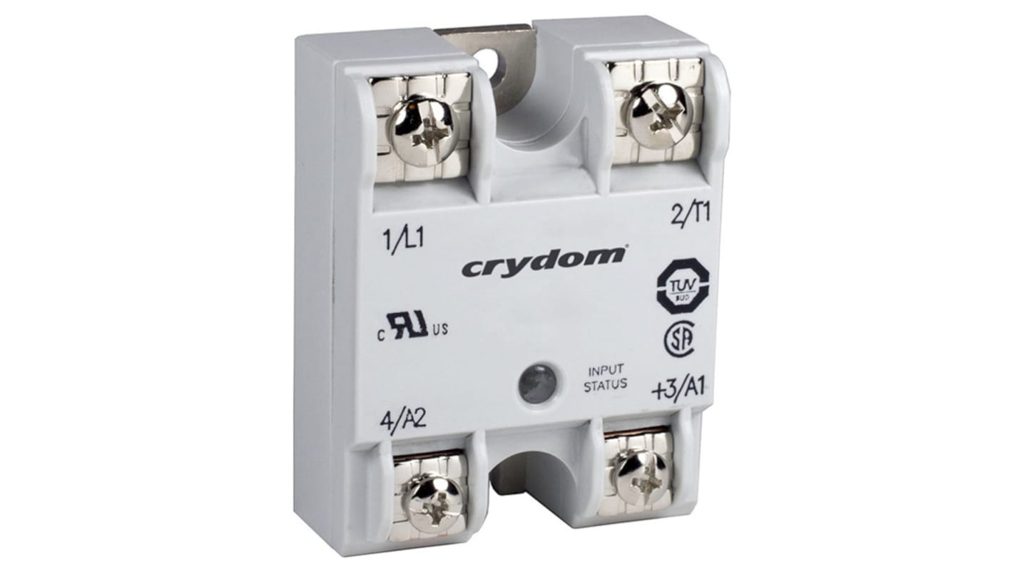 Sensata Crydom GNA5 Series Solid State Relay, 10 A rms Load, Panel Mount, 280 V ac Load, 280 V ac Control