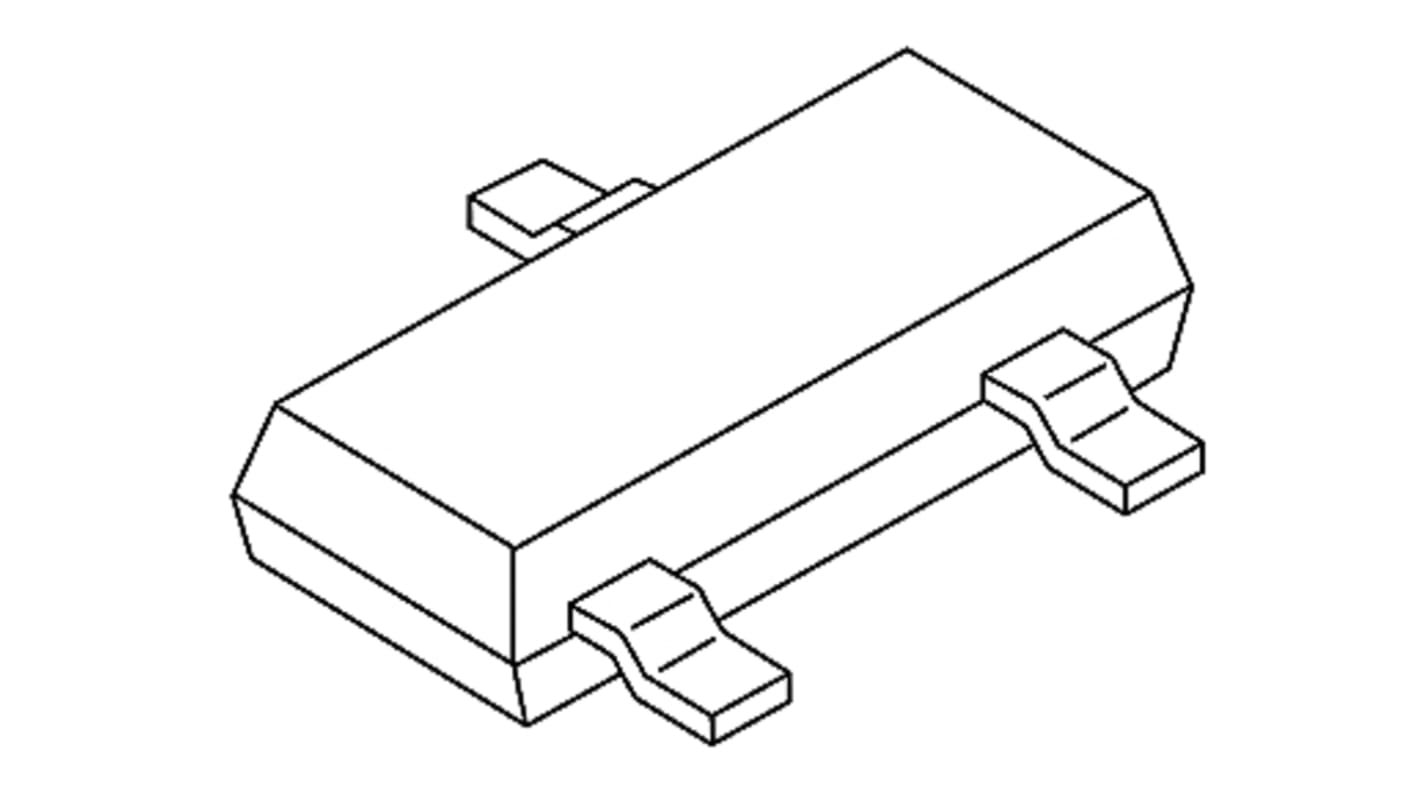 Nexperia BC846B,235 NPN Transistor, 100 mA, 65 V, 3-Pin TO-236