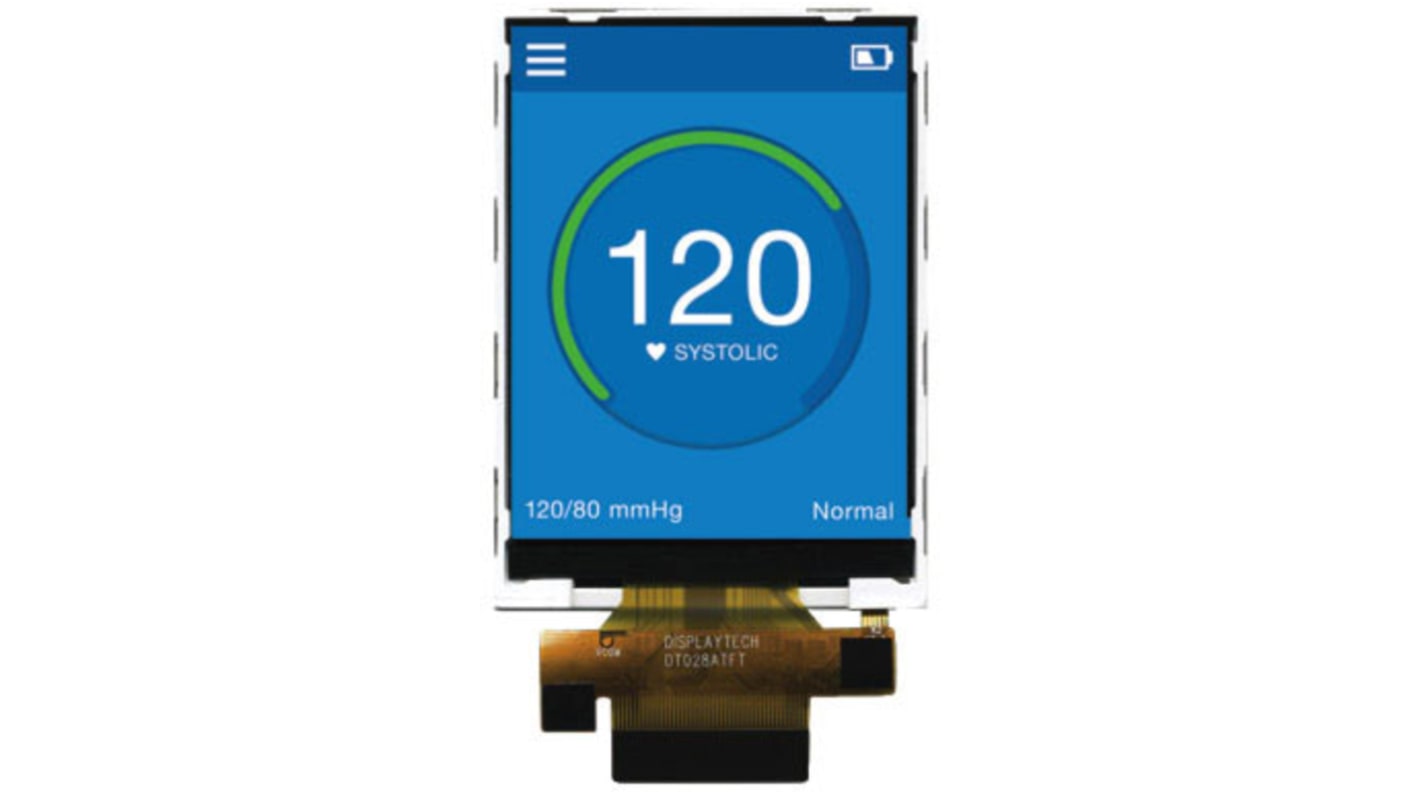 Displaytech DT028ATFT-TS TFT LCD Colour Display / Touch Screen, 2.8in QVGA, 240 x 320pixels