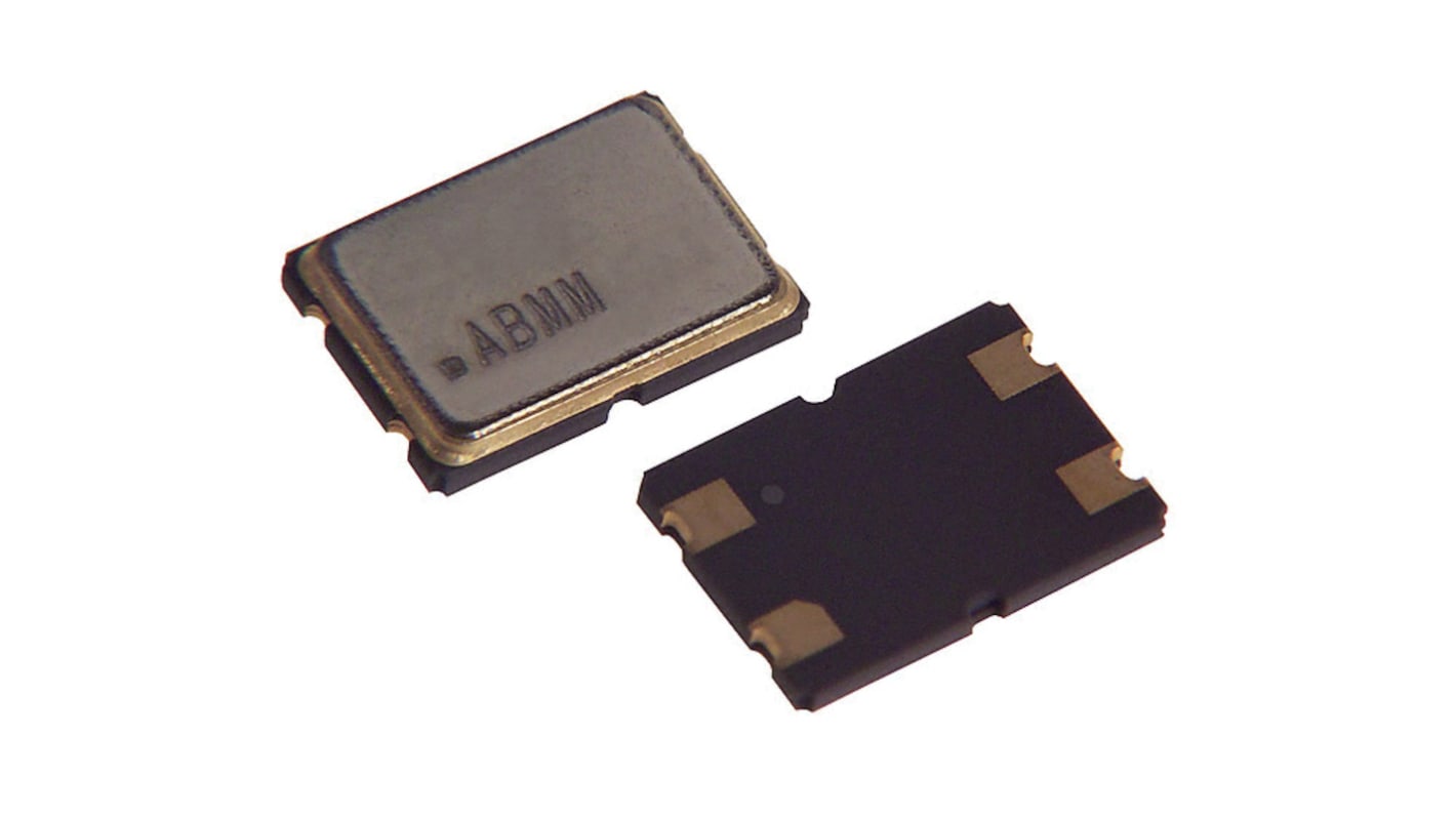 Unidad de cristal 25MHZ, ±20ppm, SMD, 4-Pin, 7.2 x 5.2 x 1.3mm