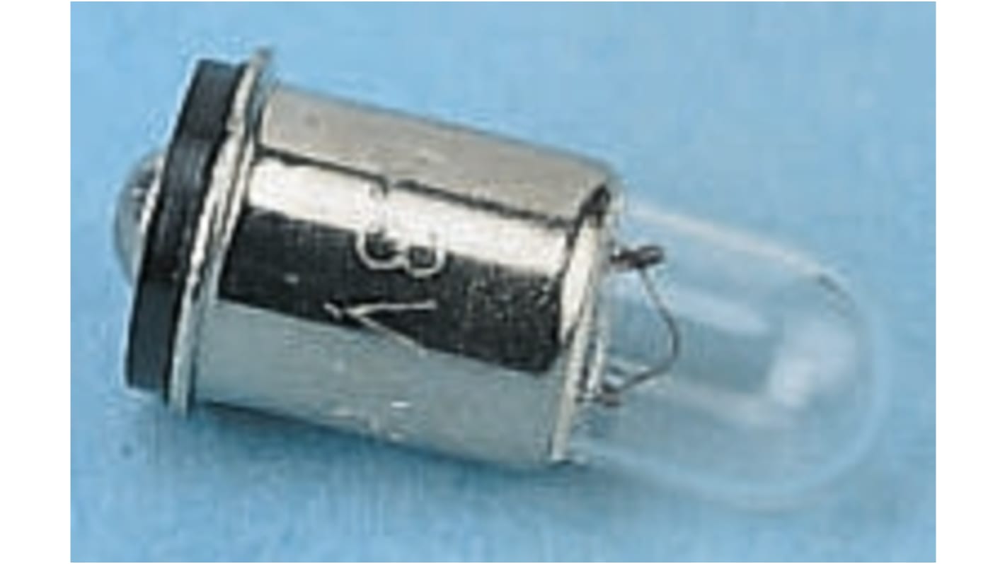 Orbitec Midget Flanged Indicator Light, Clear, 6.3 V, 200 mA, 5000h