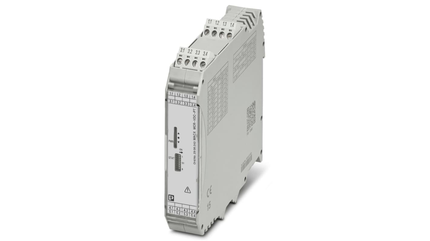 Phoenix Contact MACX MCR Series Signal Conditioner, Voltage Input, Current, Voltage Output, 24V dc Supply