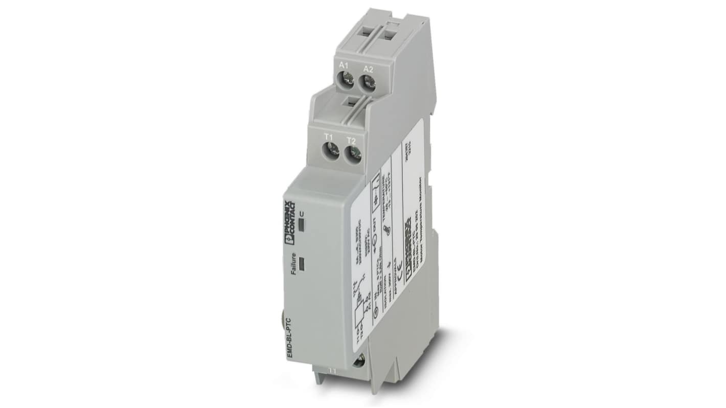 Phoenix Contact Temperature Monitoring Relay, SPDT, DIN Rail