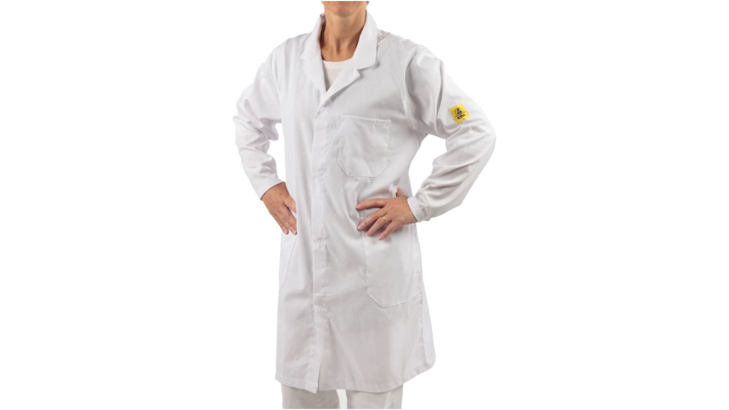 EUROSTAT White Unisex Lab Coat, XL