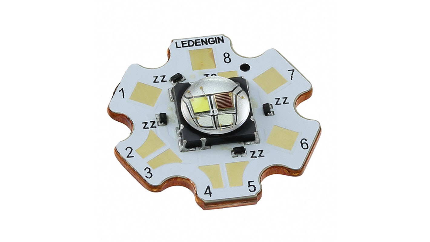 LedEngin Inc LZ4-V4MDPB-0000, LZ LED Array, 4 Blue, Green, Red, White LED (6500K)
