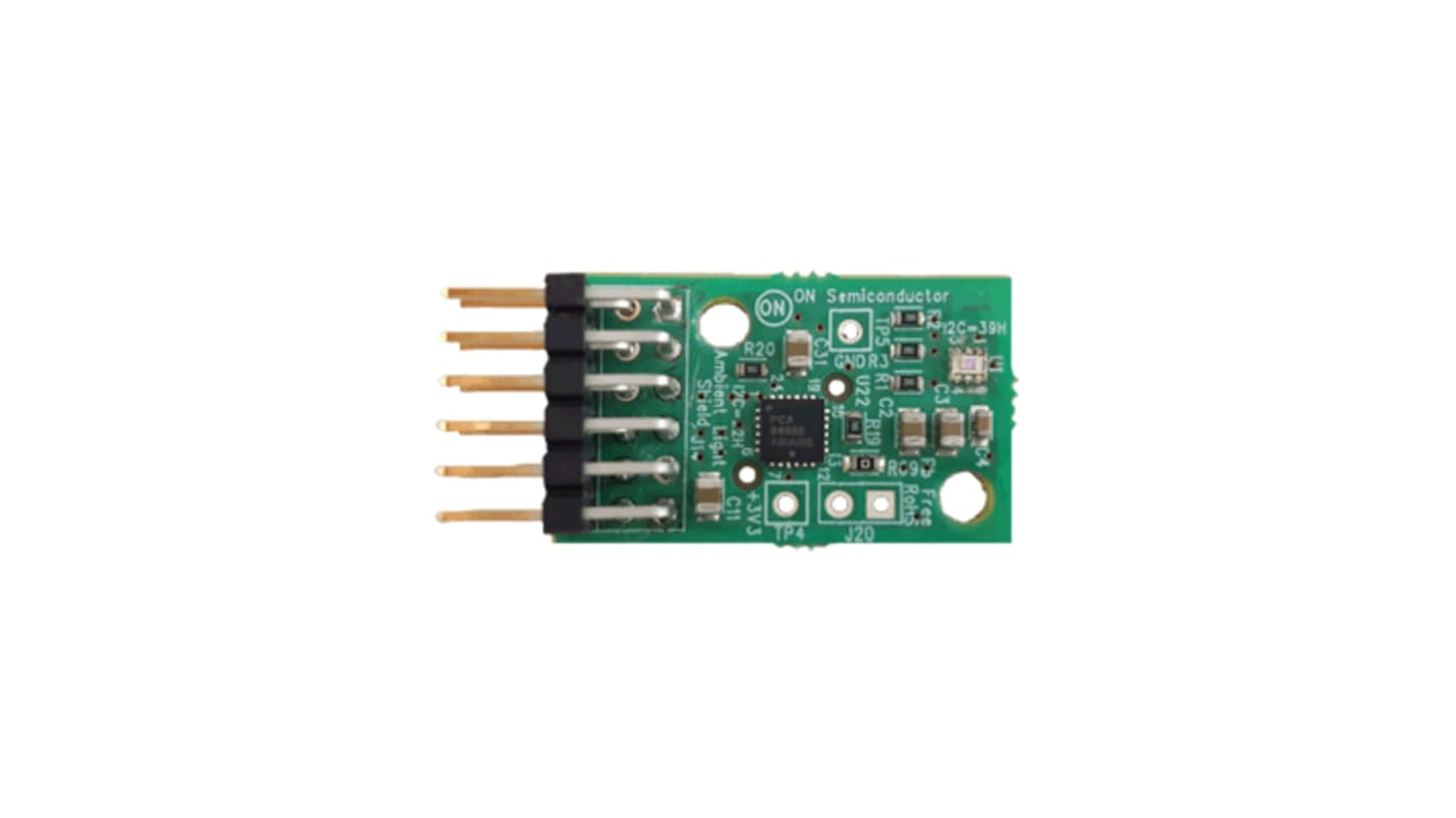 onsemi Ambient Light Sensor (ALS) Shield Evaluation Board Evaluation Board for NOA1305CUTAG, PCA9655EMTTXG
