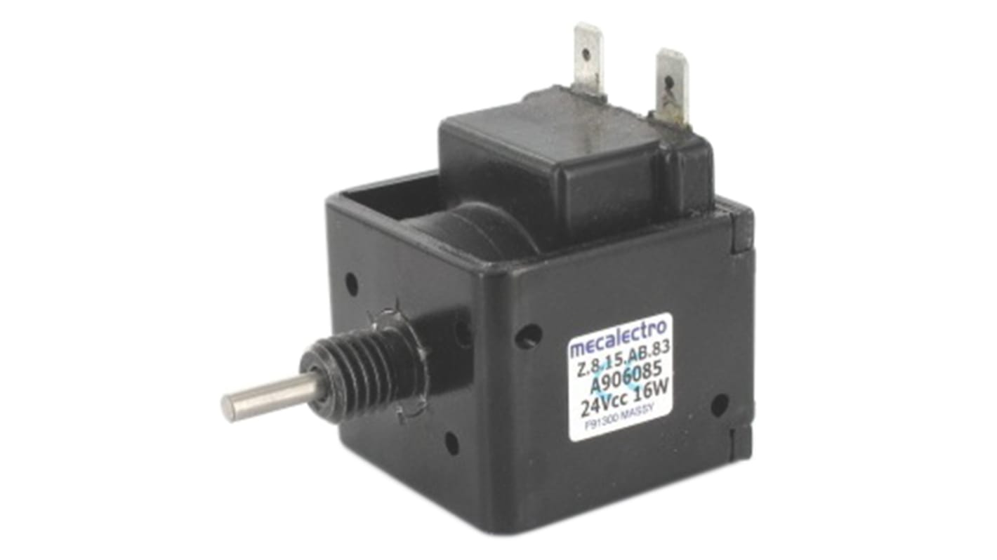 Solenoide lineal, Push, Push Pull Mecalectro, 230 V ac, recorrido 15mm