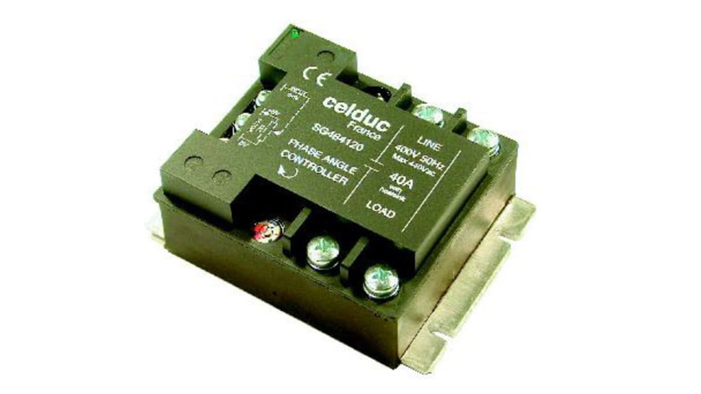 Celduc SG4 Series Solid State Relay, 40 A Load, Panel Mount, 265 V rms Load