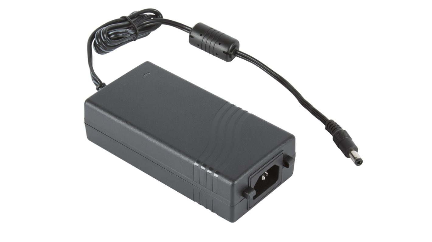 XP Power 65W Power Brick AC/DC Adapter 24V dc Output, 2.7A Output