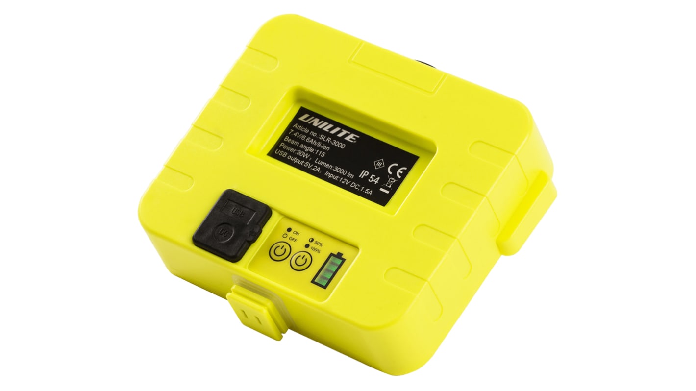 Unilite Rechargeable Li-Ion Torch Battery for SLR-3000 Rechargeable Site Light, 6.6Ah Capacity