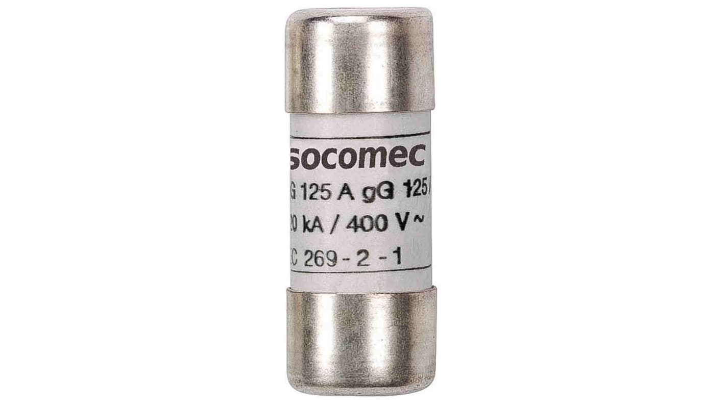 Fusibile a cartuccia Socomec NFC-DIN, 500mA, Ø 10 x 38mm, 500V ca
