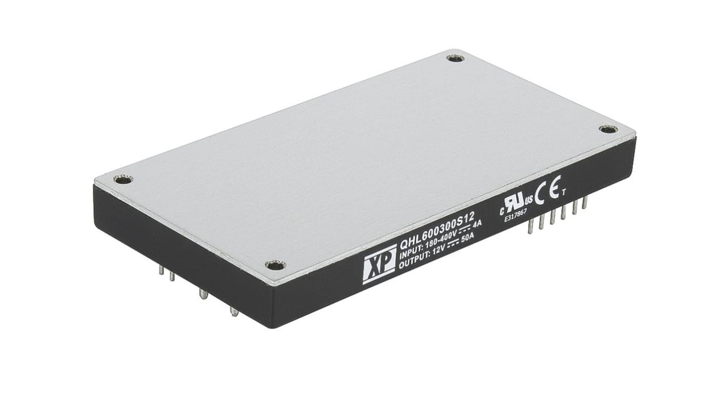 Przetwornica DC-DC, 600W, Uwe 180 → 425 V DC, Uwy 48V dc, Iwy 12.5A, XP Power