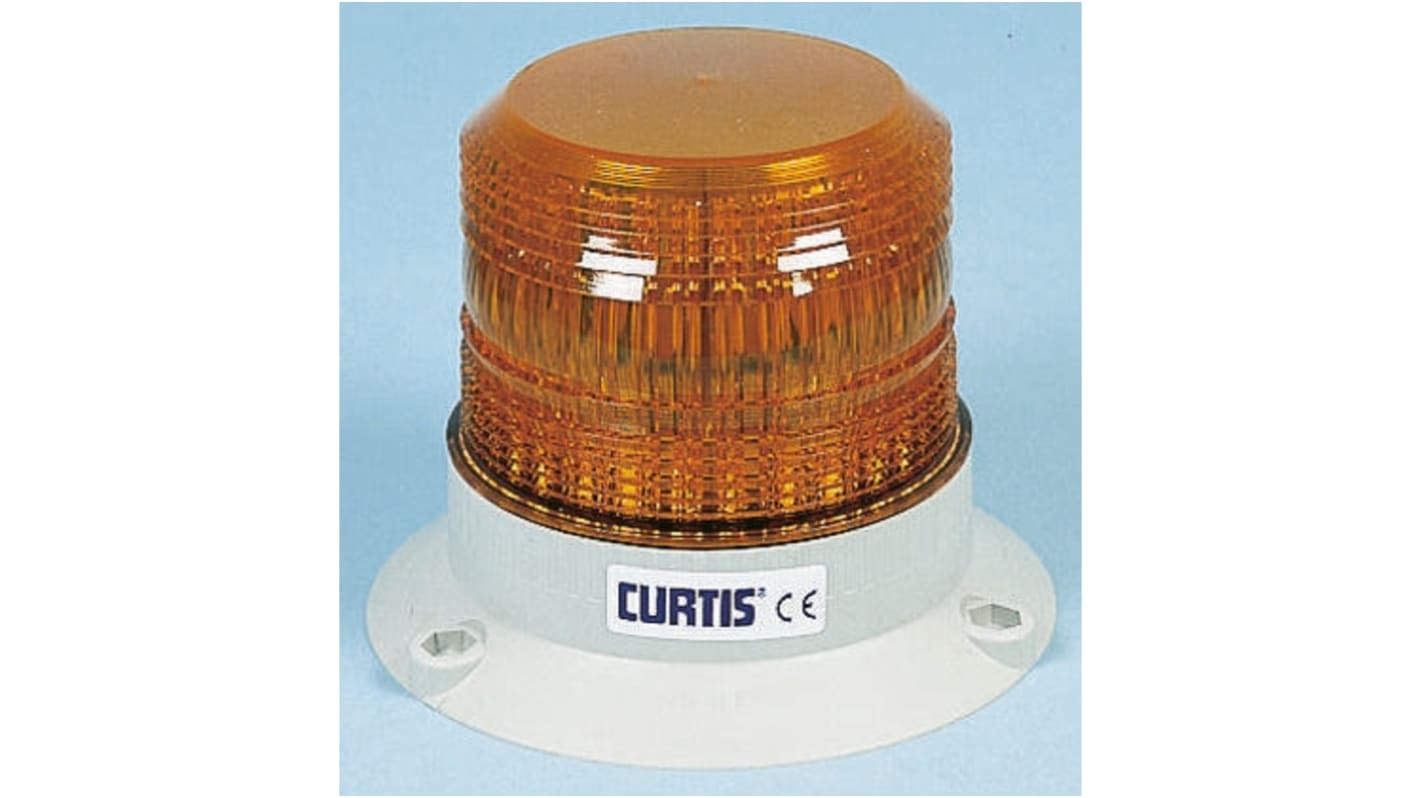 Curtis Xenon Blinkend Signalleuchte Orange, Ø 150mm x 120mm