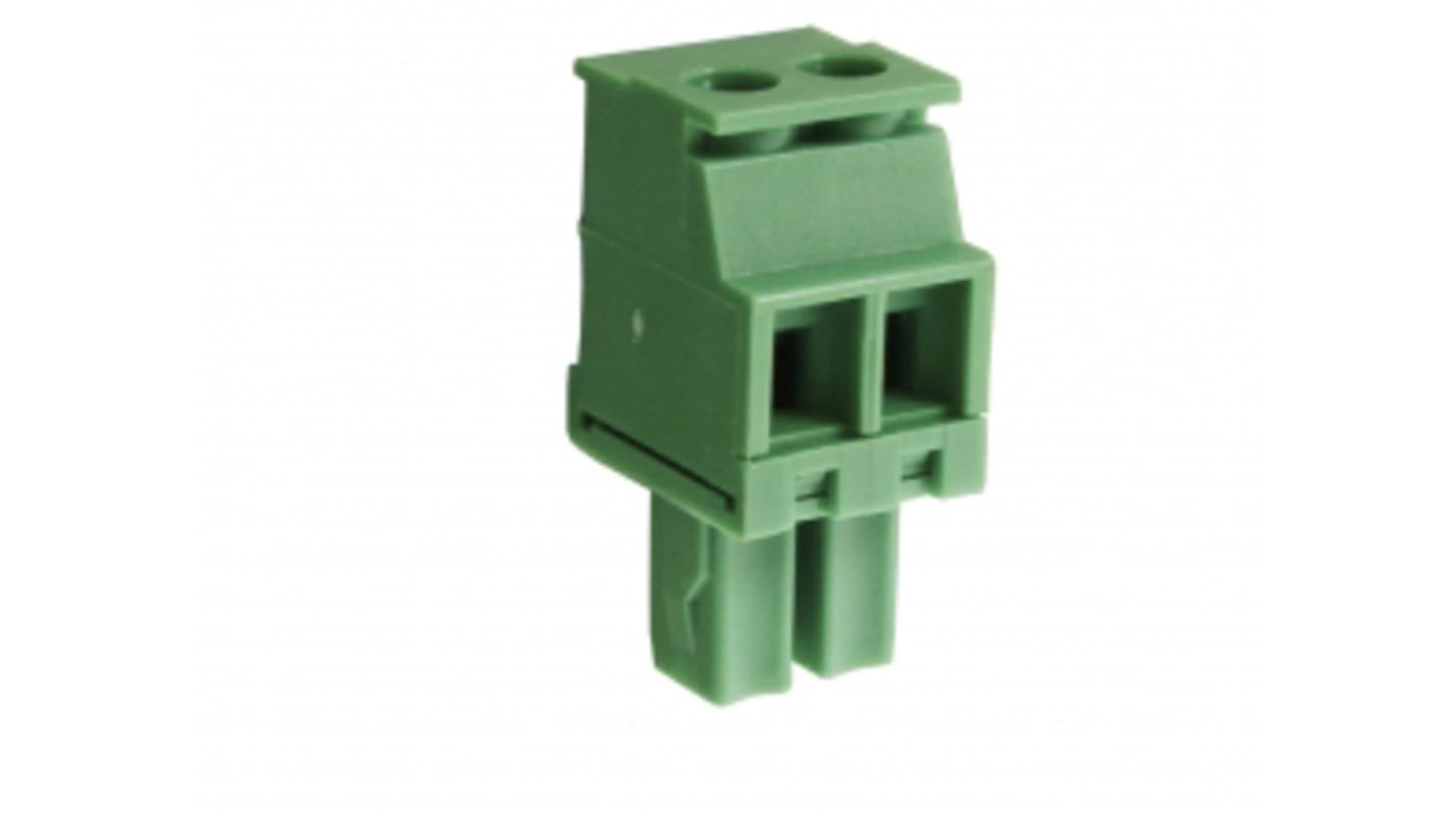 RS PRO, 3.81mm Pitch, 10 Way, Vertical, Pluggable Terminal Block, Plug, Through Hole, Screw Termination