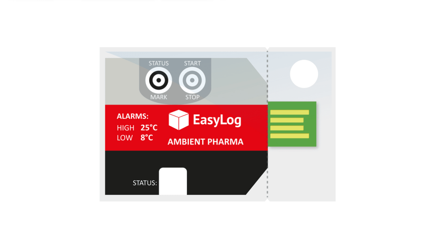 Lascar EL-PDF-1-004 PK10 Temperature Data Logger, USB, 1 Input Channel(s)