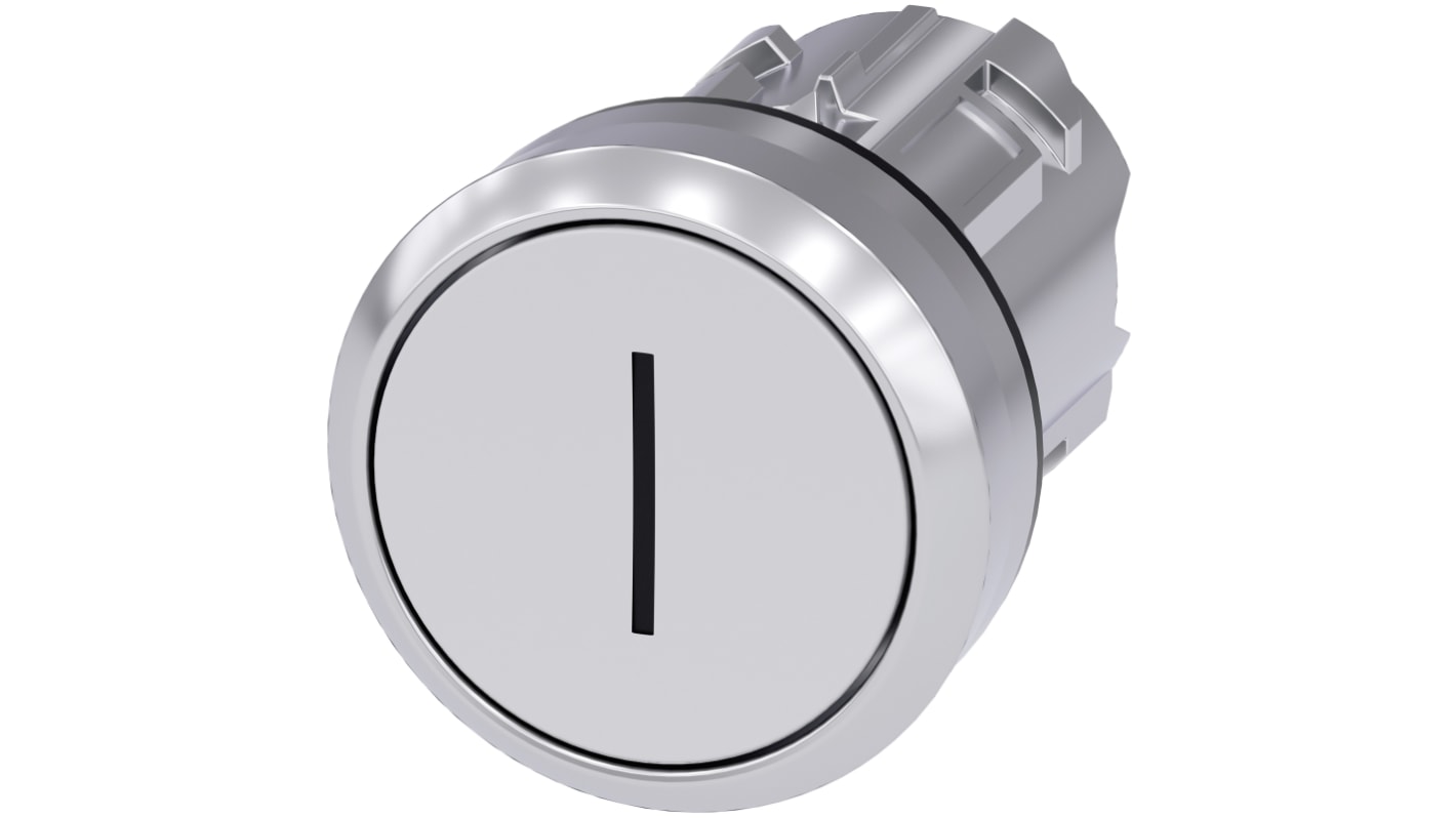 Siemens SIRIUS ACT 3SU10 Series White Momentary Push Button, 22mm Cutout, IP66, IP67, IP69K