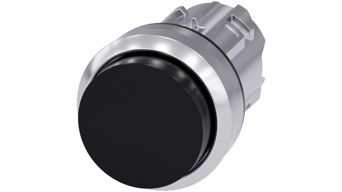 Siemens SIRIUS ACT 3SU10 Series Black Momentary Push Button, 22mm Cutout, IP66, IP67, IP69K
