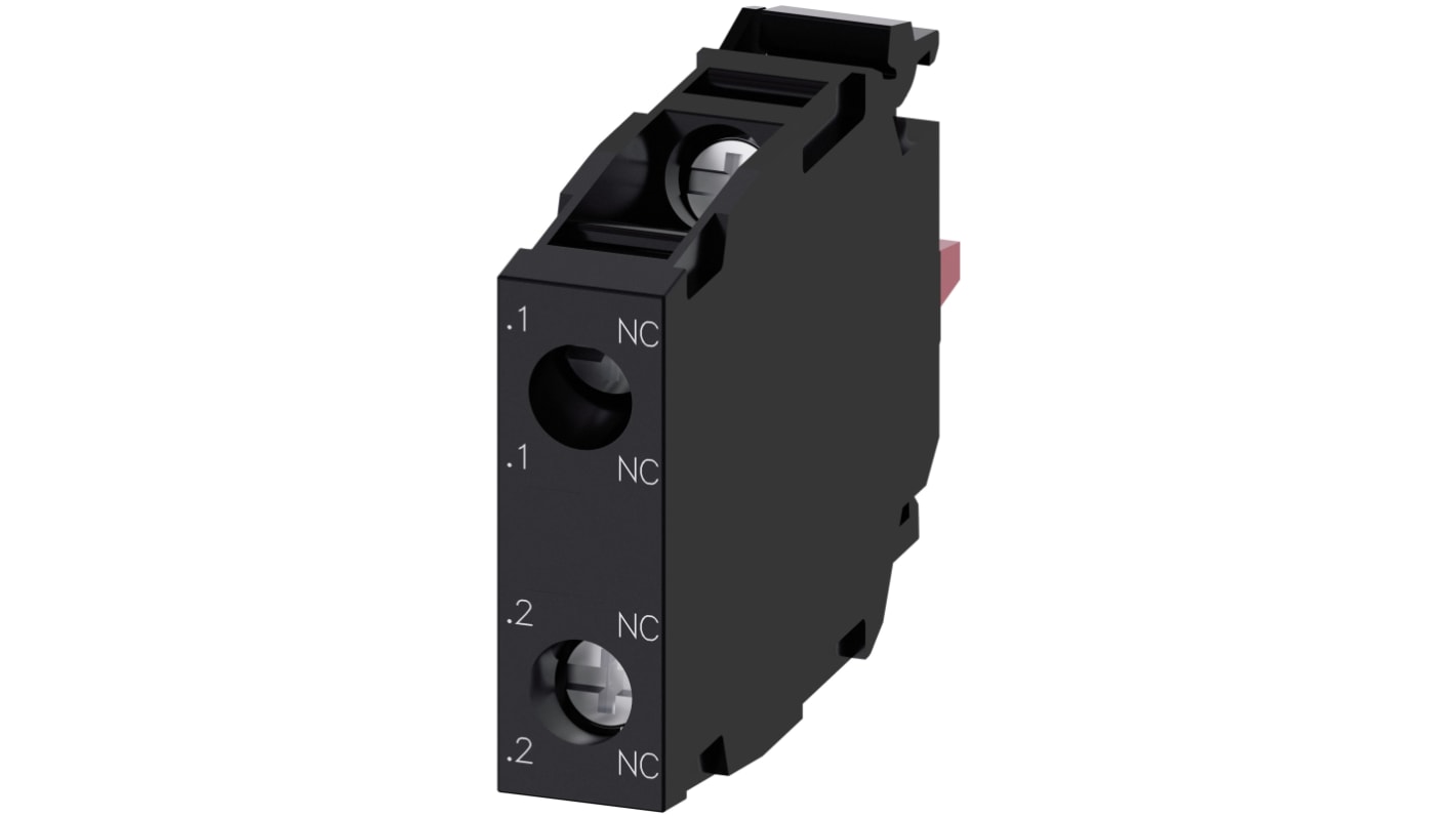 Siemens SIRIUS ACT 3SU14 Series Contact Block, 500V ac/dc, 2NC