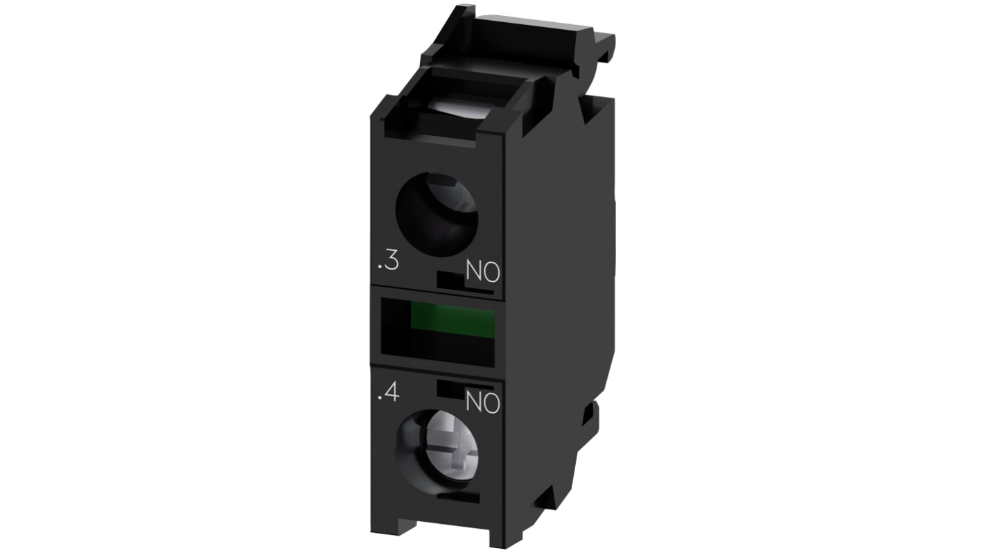 Siemens SIRIUS ACT 3SU14 Series Contact Block, 500V ac/dc, 1CO